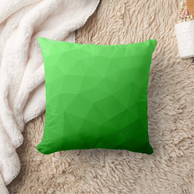 Cojín Decorativo Degradado verde claro malla geométrica patrón bril (Manta)