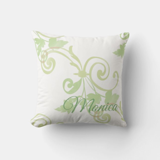 Cojín Decorativo Deja Swirl Personalizado (Anverso)