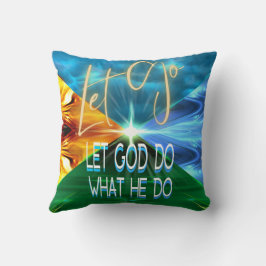 Cojín Decorativo Dejar Que Dios Haga Lo Que Haga