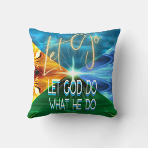 Cojín Decorativo Dejar Que Dios Haga Lo Que Haga