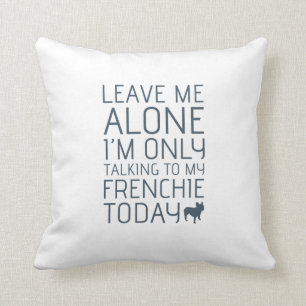 Cojín Decorativo Déjeme solo, azul