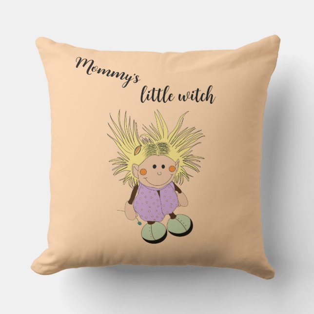 Cojín Decorativo Dekokissen aus der Serie "little witch" (Anverso)
