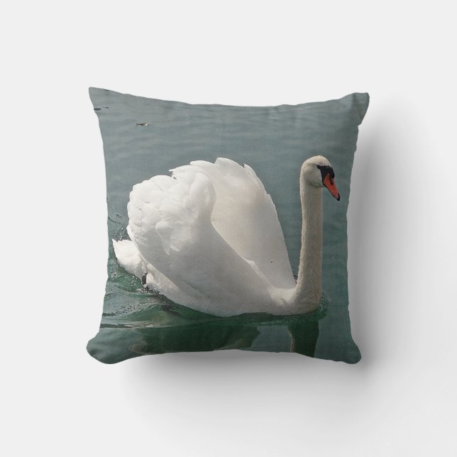 Cojín Decorativo Dekokissen cisne blanco (Anverso)