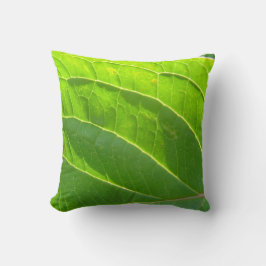 Cojín Decorativo Dekokissen hellgrünes Blatt