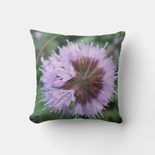 Cojín Decorativo Dekokissen lila Blütenkugel mit violetter Mitte
