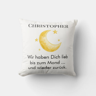 Cojín Decorativo Dekokissen mit Name individuell