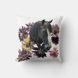 Cojín Decorativo Dekokissen Pferd Flower
