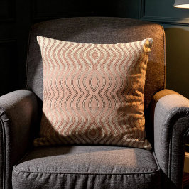 Cojín Decorativo Dekokissen Wavy Japonica & Ivory & Burnt Maroon