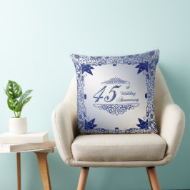 Cojín decorativo del 45° Aniversario de Sapphire B
