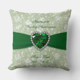 Cojín decorativo del 55º aniversario del Boda Dama