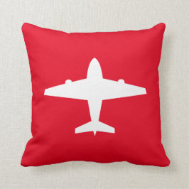 Cojín decorativo del aeroplano de los niños del