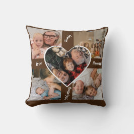 Cojín decorativo del álbum de fotos, personalizado