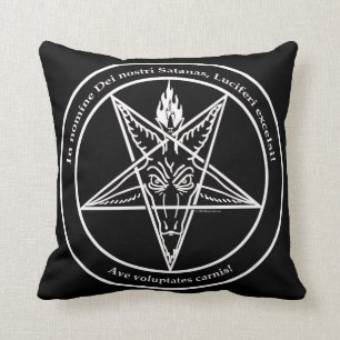 Cojín decorativo del algodón de Bloodfire Baphom