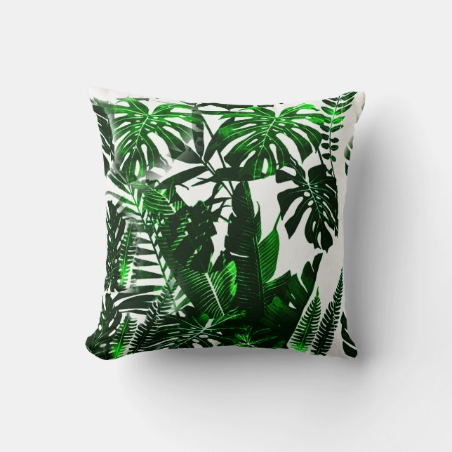 Cojín decorativo del algodón de la palma, Cojín (Anverso)