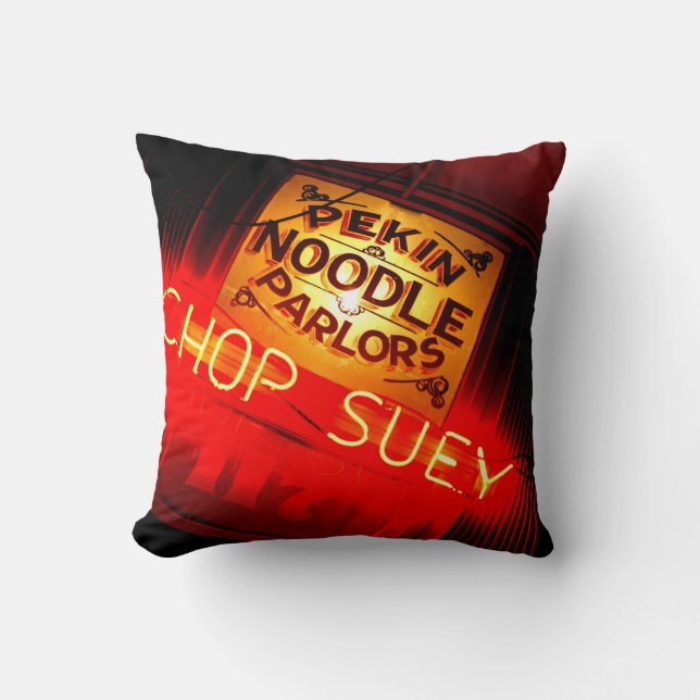 Cojín decorativo del algodón de Pekin (Anverso)