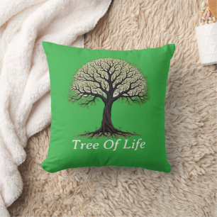 Cojín decorativo del árbol de la vida