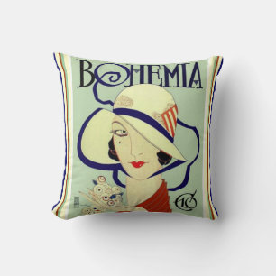 Cojín decorativo del art déco de Bohemia