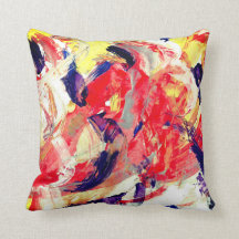Cojín decorativo del arte abstracto