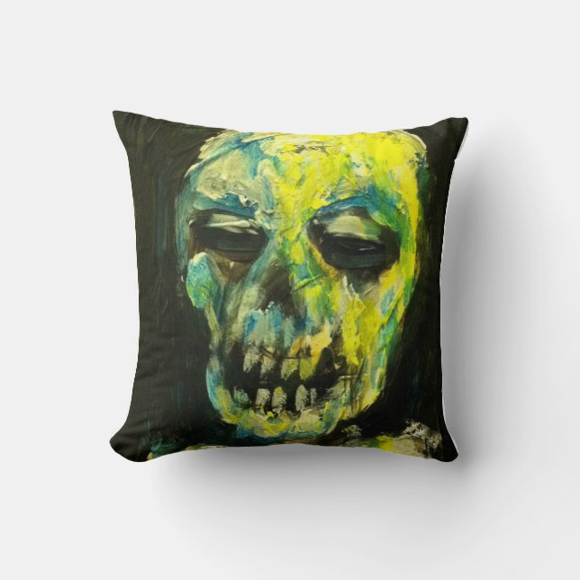 Cojín decorativo del ARTE del ZOMBI por Jack (Anverso)
