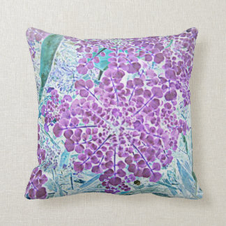 Cojín decorativo del azul de la lavanda