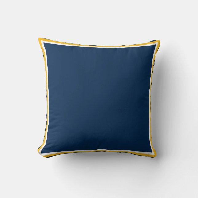 Cojín decorativo del azul y del oro (Anverso)