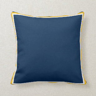 Cojín decorativo del azul y del oro
