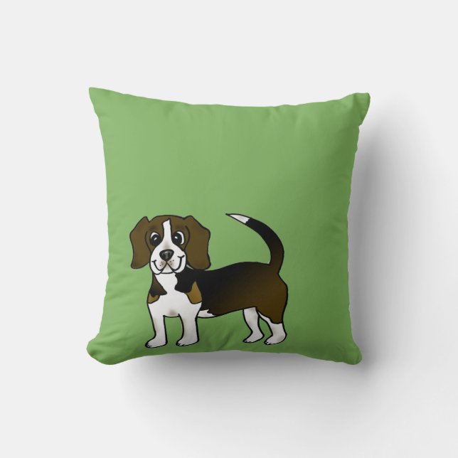 Cojín decorativo del beagle (Anverso)