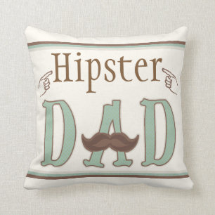 Cojín decorativo del bigote del papá del
