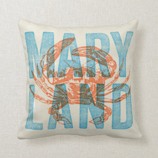 Cojín decorativo del cangrejo de Maryland