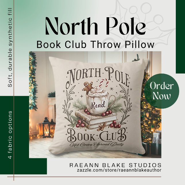 Cojín decorativo del Club del Libro del Polo Norte (Subido por el creador)
