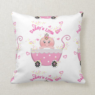 Cojín decorativo del cochecillo de bebé de la niña
