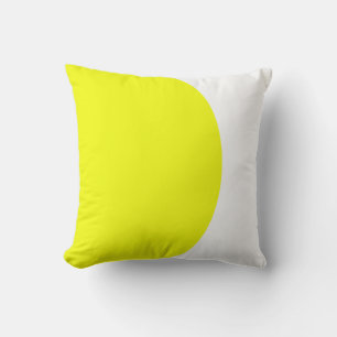 Cojín decorativo del colchón blanco amarillo de ar