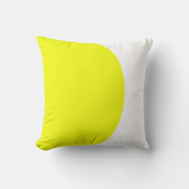 Cojín decorativo del colchón blanco amarillo de ar (Anverso)