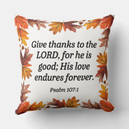 Cojín decorativo del corazón agradecido