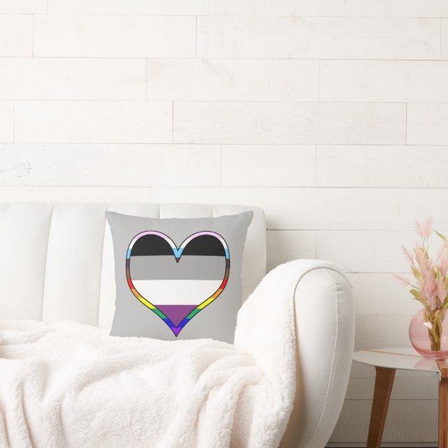 Cojín decorativo del corazón del orgullo de Ace (Sofá)