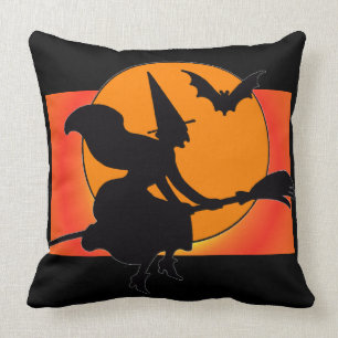 Cojín decorativo del cuadrado de la bruja del