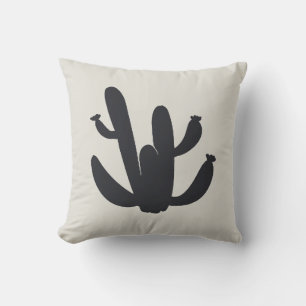 Cojín decorativo del desierto gráfico de la planta