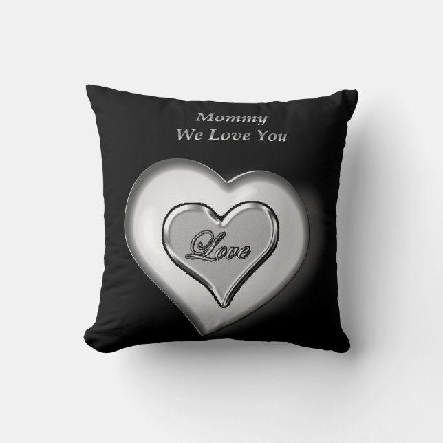 Cojín decorativo del Día de la Madre (Anverso)