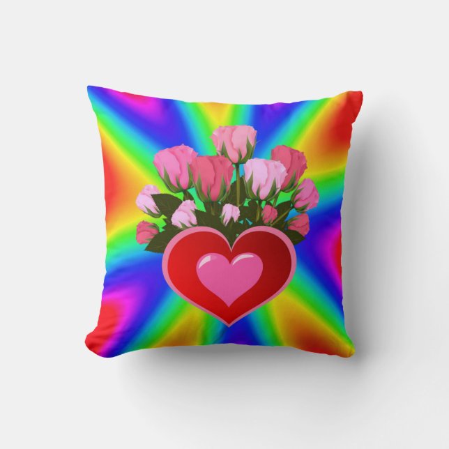 Cojín decorativo del Día de la Madre (Anverso)