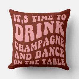 Cojín decorativo del Día de los Navidades Groovy