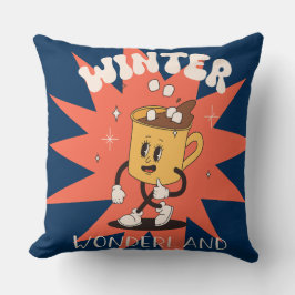 Cojín decorativo del Día de los Navidades Groovy