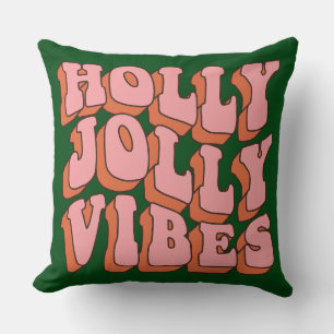 Cojín decorativo del Día de los Navidades Groovy