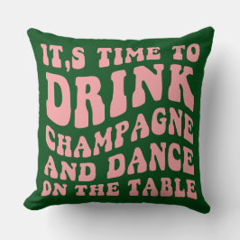 Cojín decorativo del Día de los Navidades Groovy