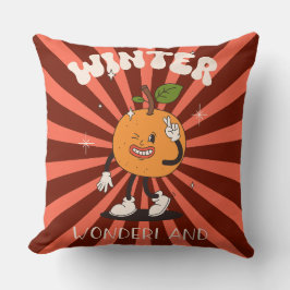 Cojín decorativo del Día de los Navidades Groovy