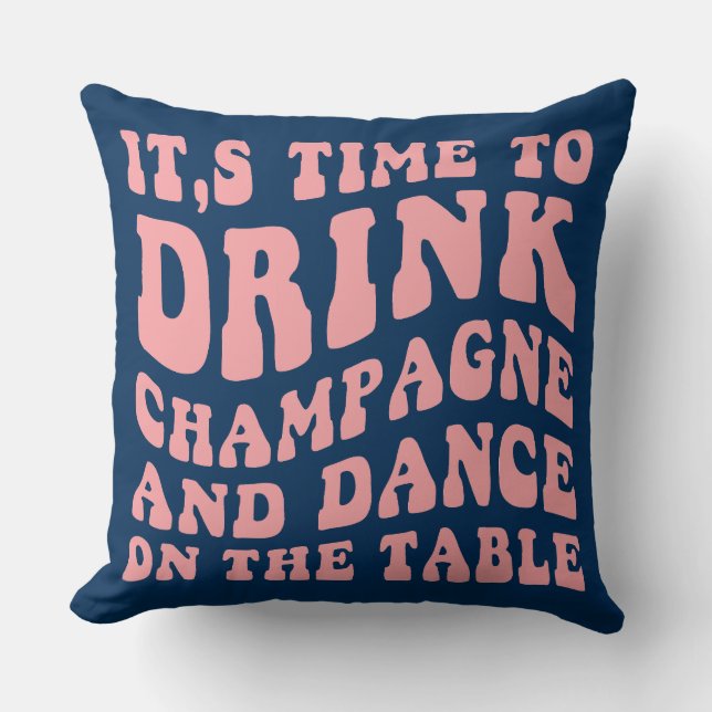 Cojín decorativo del Día de los Navidades Groovy (Anverso)