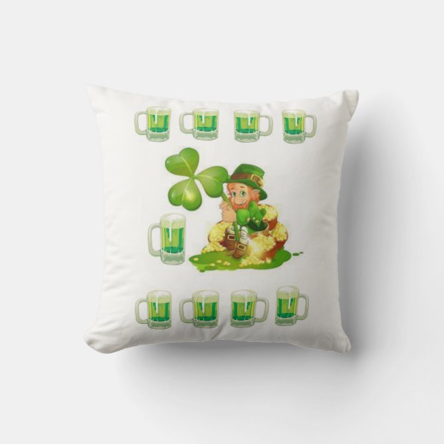 Cojín decorativo del Día de San Patricio (Anverso)