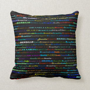 Cojín decorativo del diseño I del texto de