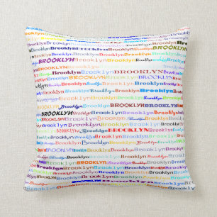 Cojín decorativo del diseño II del texto de