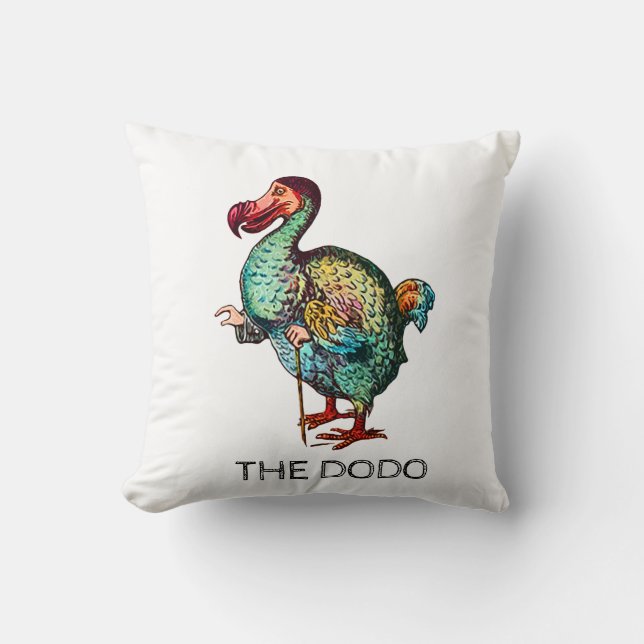 Cojín decorativo del Dodo (Anverso)