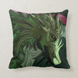 Cojín decorativo del dragón del Tourmaline de la
